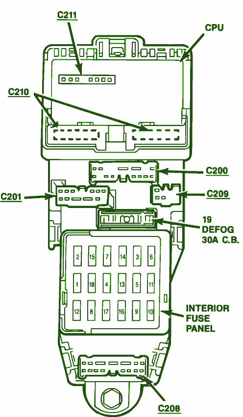 1989 Ford Probe Fuse Box Diagram – Auto Fuse Box Diagram toyota celica fuse box layout 