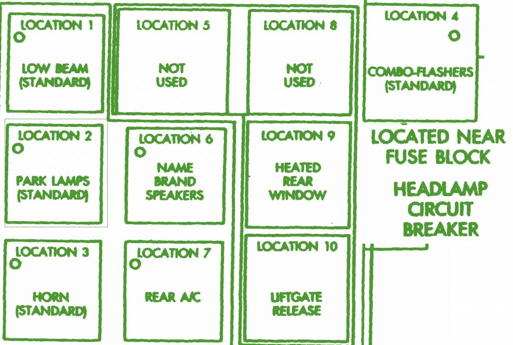 1994 Chrysler Minivan Fuse Box Diagram – Auto Fuse Box Diagram