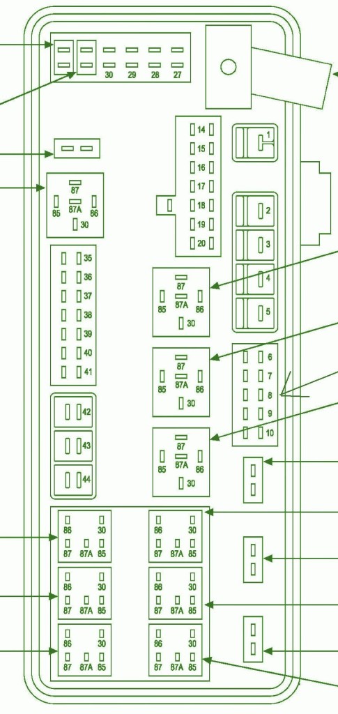 2007 Dodge SXT Magnum Power Distribution Fuse Box Diagram – Auto Fuse ...